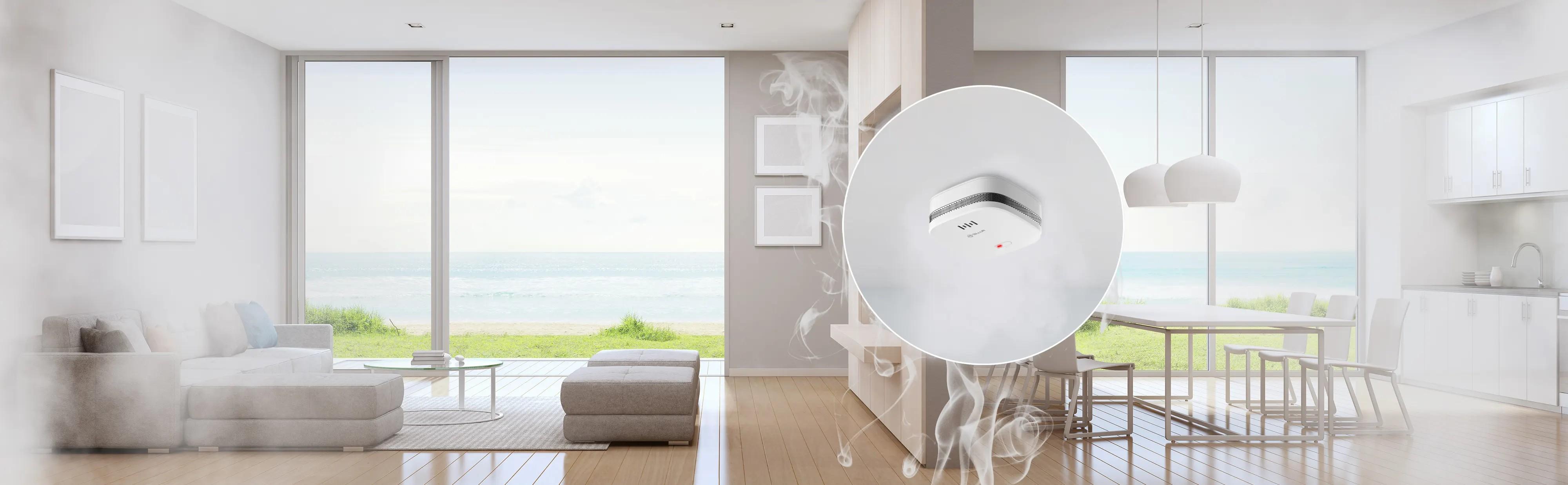 Tellur TLL331281 Wi‑Fi сензор за дим, бял | JAR Computers Tellur TLL331281 Wi‑Fi сензор за дим, бял