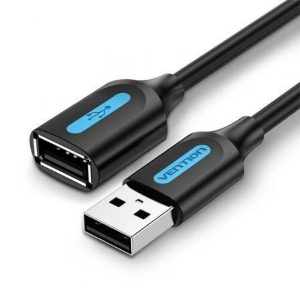 VENTION USB 2.0 A Male to A Female Extension Cable 1.5M black PVC Type (CBIBG) (VENCBIBG) | JAR Computers VENTION USB 2.0 A Male to A Female Extension Cable 1.5M black PVC Type (CBIBG) (VENCBIBG)