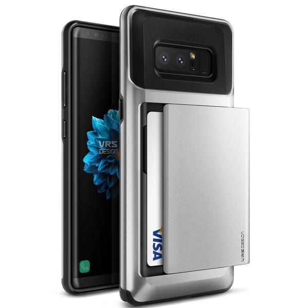 Висок клас хибриден удароустойчив кейс с място за кр. карти за Samsung Galaxy Note 8 - Verus Damda Glide Case (сребрист) | JAR Computers Висок клас хибриден удароустойчив кейс с място за кр. карти за Samsung Galaxy Note 8 - Verus Damda Glide Case (сребрист)