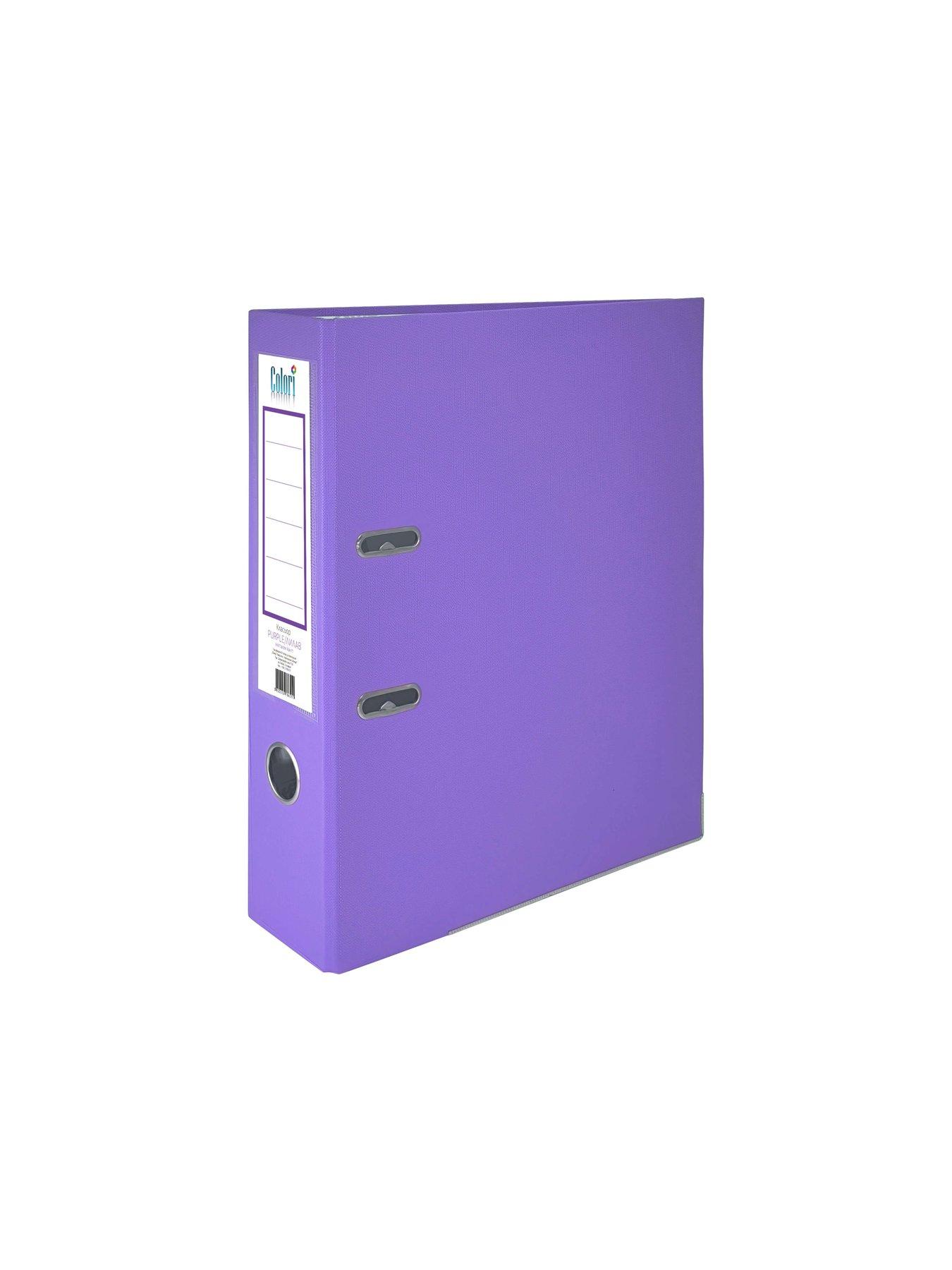 Colori Класьор, 8 cm, PP, с метален кант, несглобен, лилав, 50 броя | JAR Computers Colori Класьор, 8 cm, PP, с метален кант, несглобен, лилав, 50 броя