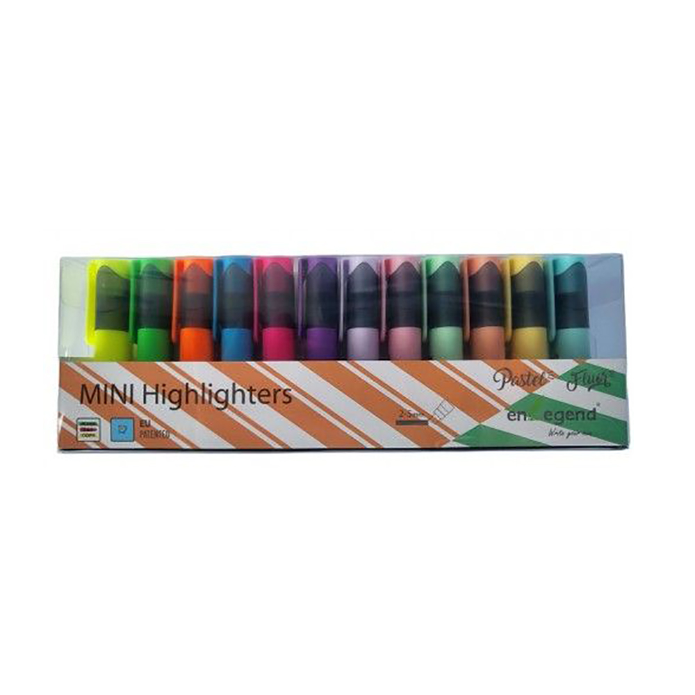 Enlegend Set mini Highlighters 2 ΧΡ Pastel & Neon (ENL-6006-12D) (ENL600612D)