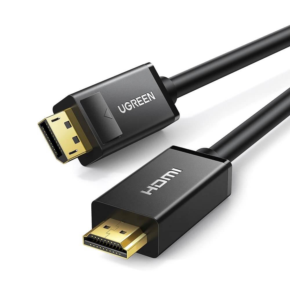 Кабел DisplayPort към HDMI с поддръжка на 4K - Ugreen DisplayPort to HDMI 4K Cable (черен) (300 см) | JAR Computers Кабел DisplayPort към HDMI с поддръжка на 4K - Ugreen DisplayPort to HDMI 4K Cable (черен) (300 см)