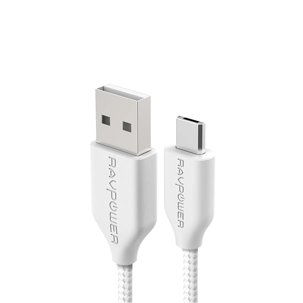 Кабел RavPower USB-microUSB с кевларена оплетка 100см | JAR Computers Кабел RavPower USB-microUSB с кевларена оплетка 100см