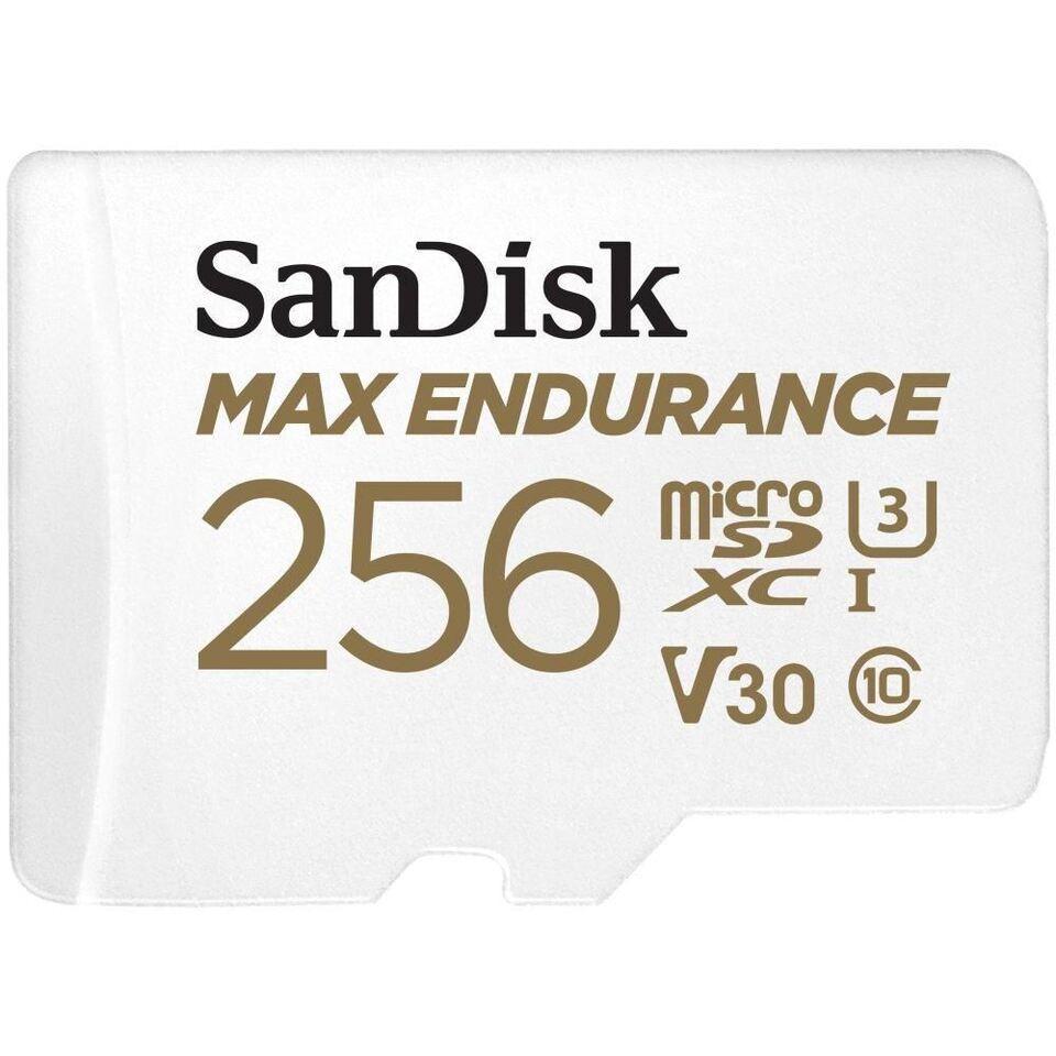 Карта памет SANDISK MAX Endurance, SD Адаптер, micro SDXC UHD, V30, 256GB, Class 10 | JAR Computers Карта памет SANDISK MAX Endurance, SD Адаптер, micro SDXC UHD, V30, 256GB, Class 10