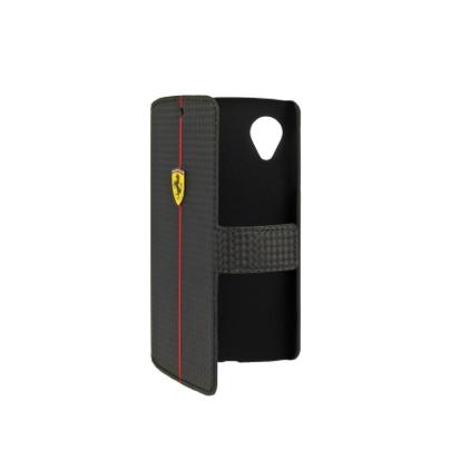 Кожен флип кейс тип портфейл за Google Nexus 5 - Ferrari Formula One Carbon Flip Case (черен) | JAR Computers Кожен флип кейс тип портфейл за Google Nexus 5 - Ferrari Formula One Carbon Flip Case (черен)
