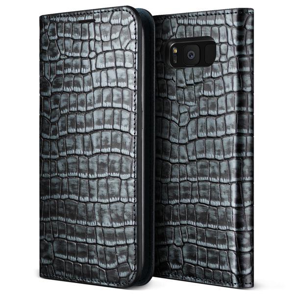 Кожен калъф (естествена кожа), тип портфейл за Samsung Galaxy S8 - Verus Genuine Croco Diary Case (сив) | JAR Computers Кожен калъф (естествена кожа), тип портфейл за Samsung Galaxy S8 - Verus Genuine Croco Diary Case (сив)