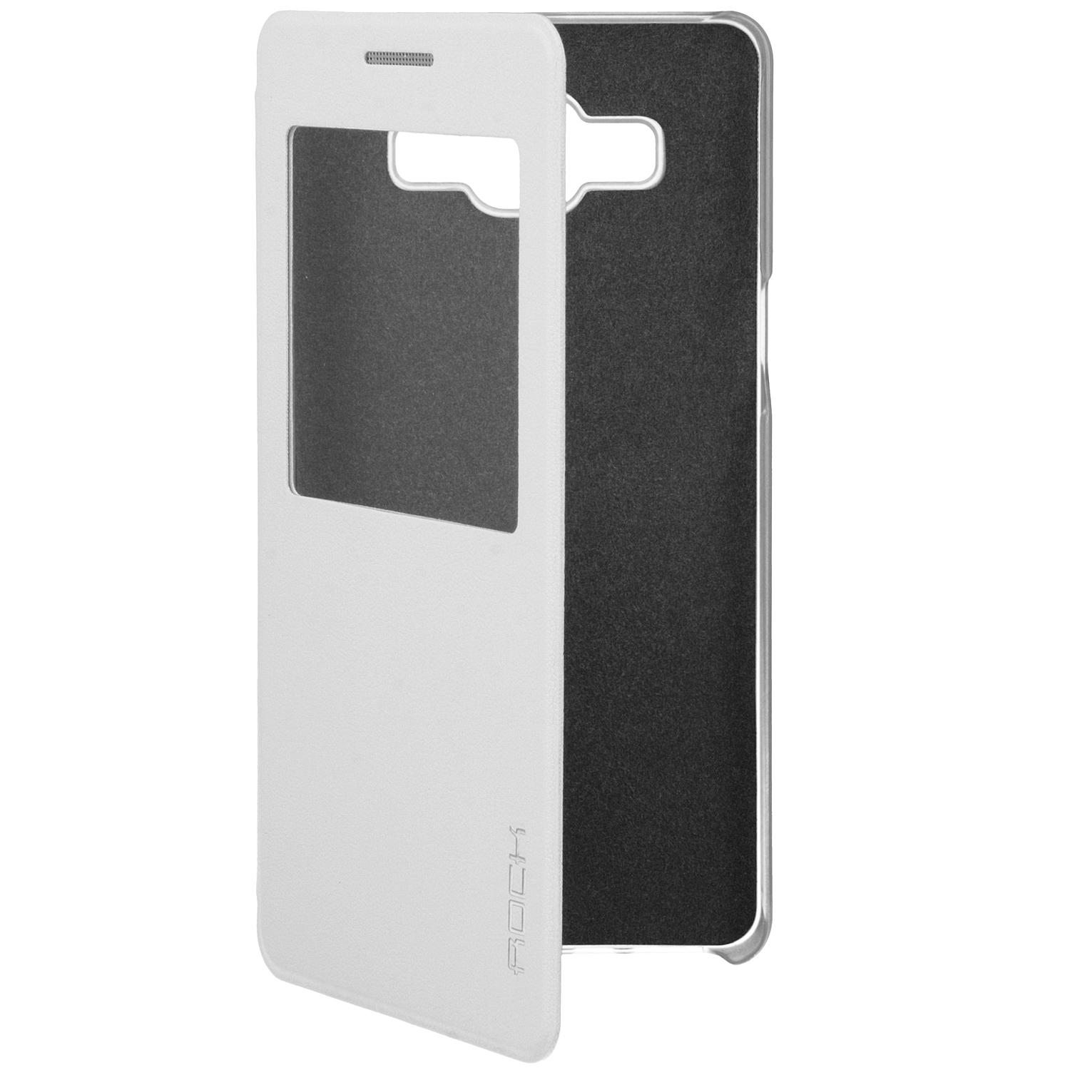 Кожен калъф и поставка за Samsung Galaxy A5 - Rock Side Flip Case Uni Series Preview (бял) | JAR Computers Кожен калъф и поставка за Samsung Galaxy A5 - Rock Side Flip Case Uni Series Preview (бял)