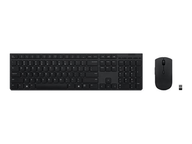 LENOVO Professional Wireless Rechargeable Combo Keyboard & Mouse English (US) | JAR Computers LENOVO Professional Wireless Rechargeable Combo Keyboard & Mouse English (US)