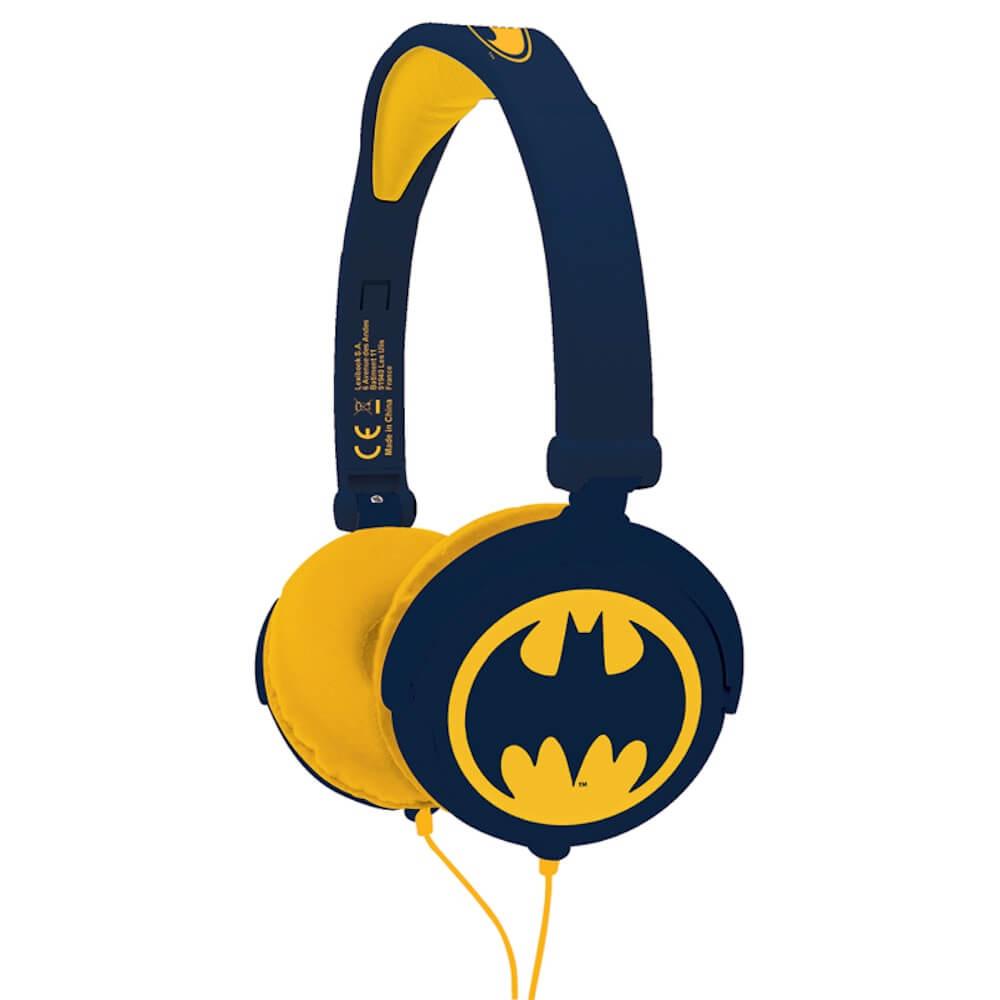 Lexibook Batman Foldable Stereo Headphones - слушалки подходящи за деца (жълт-черен)