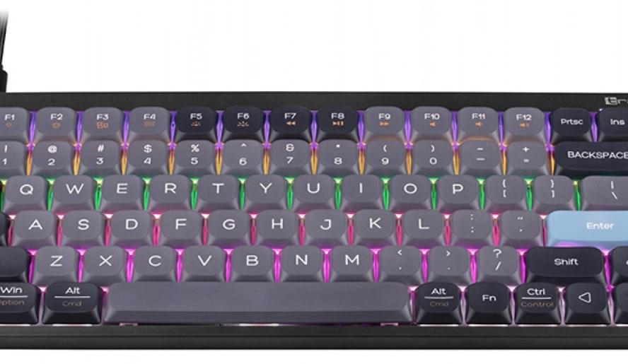 Механична клавиатура Tracer - Fina 84, Rainbow, черна/сива | JAR Computers Механична клавиатура Tracer - Fina 84, Rainbow, черна/сива