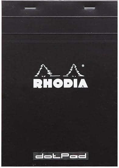 Пад с телчета RHODIA Black N°16 16559C, А5, 80 л., офсет с точки 80 г, микроперфорация | JAR Computers Пад с телчета RHODIA Black N°16 16559C, А5, 80 л., офсет с точки 80 г, микроперфорация