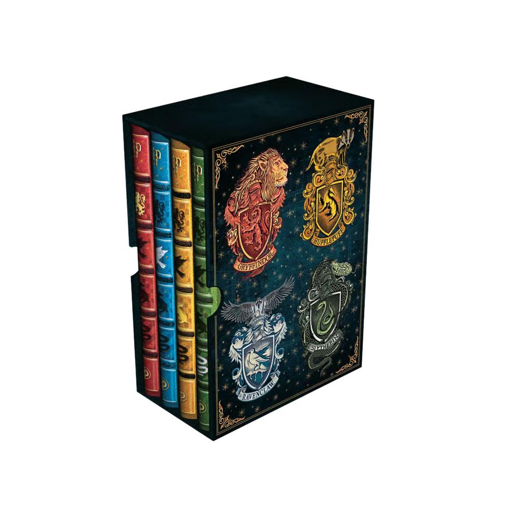 Paperblanks Подаръчен комплект Hogwarts Houses, тефтер Midi, 4 броя