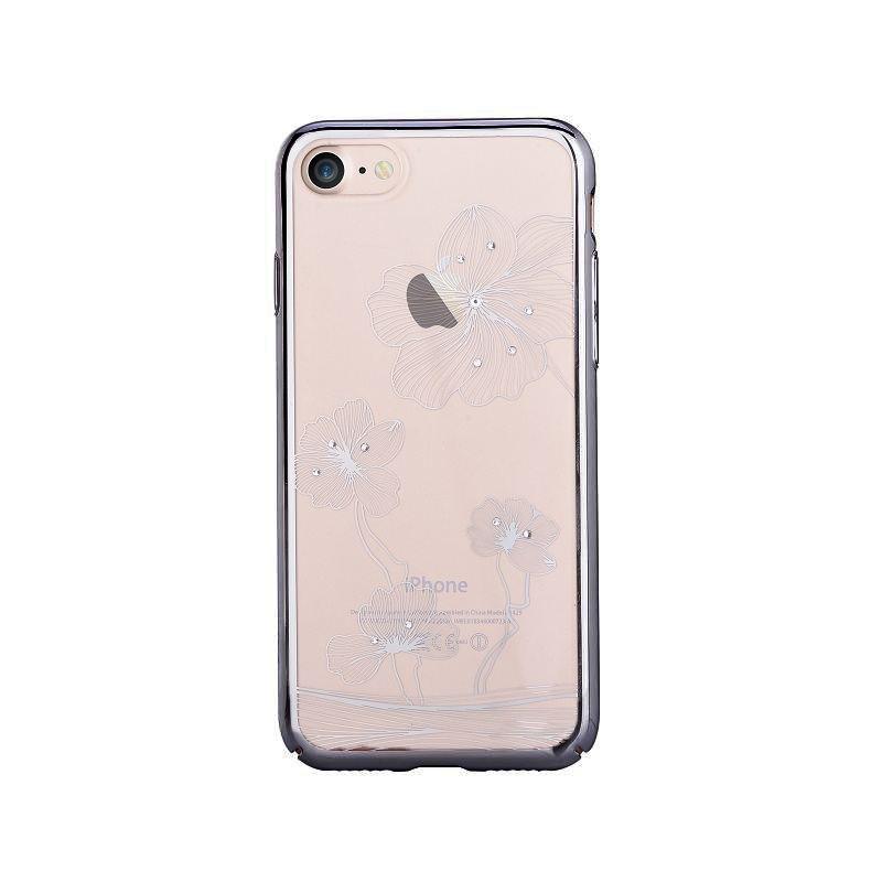 Поликарбонатов кейс за iPhone 8, iPhone 7 (с кристали Сваровски) - Comma Crystal Flora 360 Case (черен) | JAR Computers Поликарбонатов кейс за iPhone 8, iPhone 7 (с кристали Сваровски) - Comma Crystal Flora 360 Case (черен)