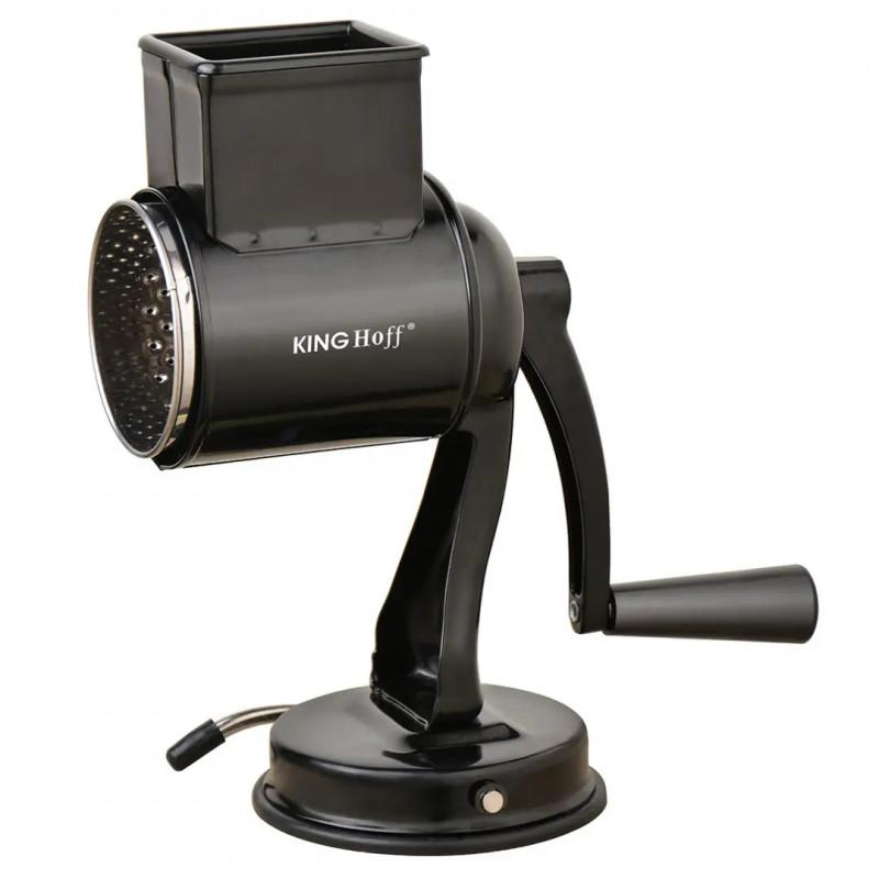 Ръчно ренде с 5 сменяеми приставки Kinghoff KH 1951, Неръждаема стомана, Черен | JAR Computers Ръчно ренде с 5 сменяеми приставки Kinghoff KH 1951, Неръждаема стомана, Черен