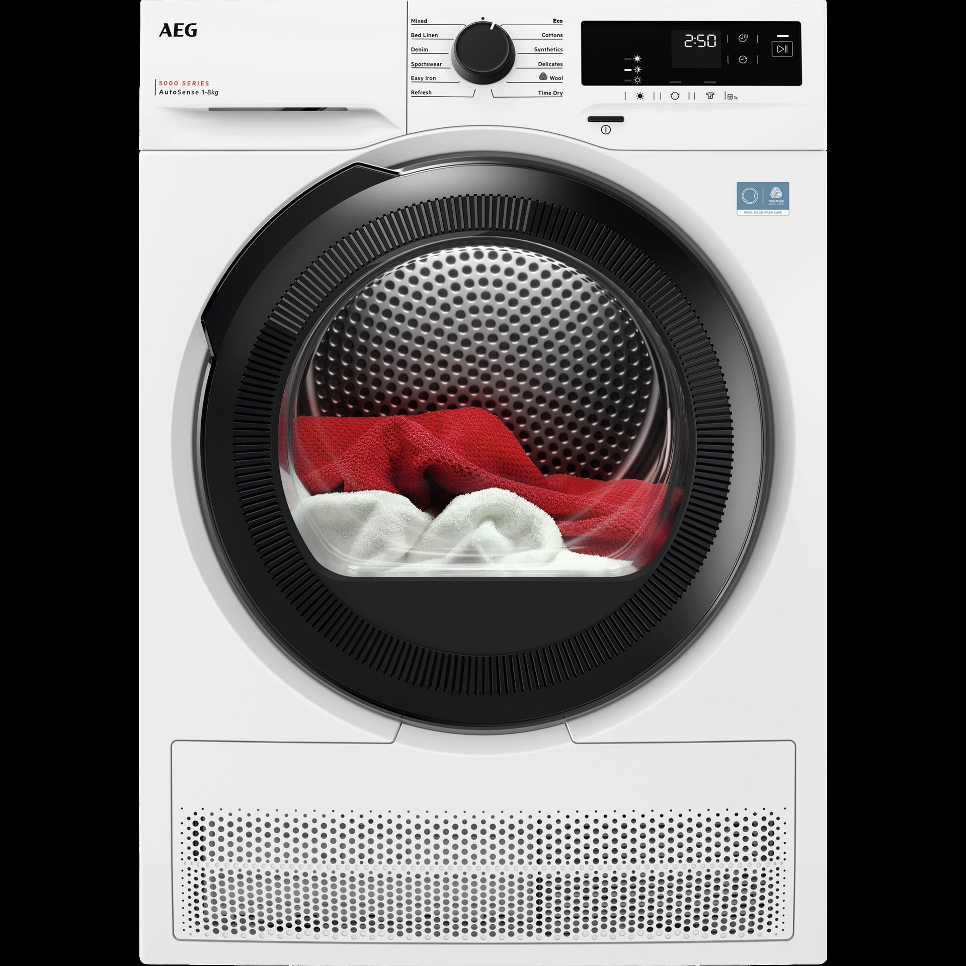 Сушилня AEG T5DZ8BE , 8 kg, C                                                                                                                                , Бял