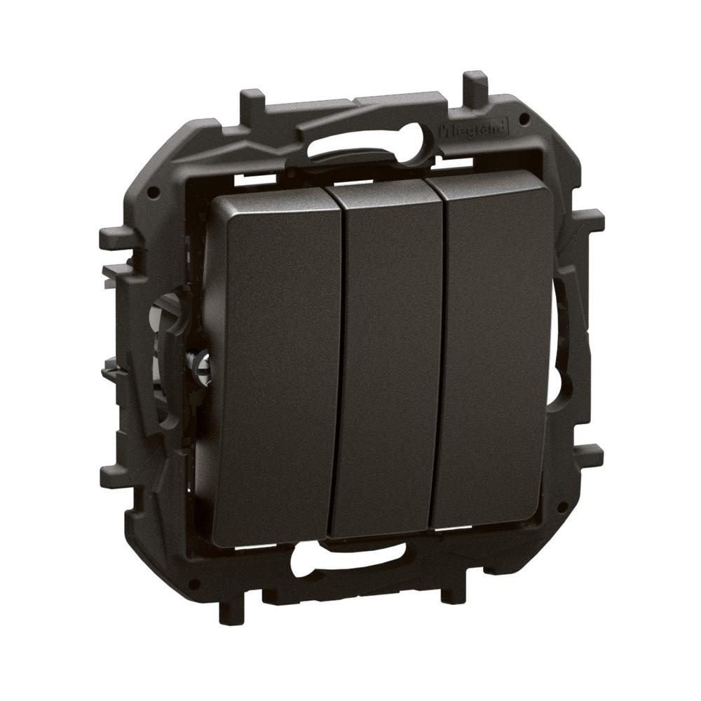 Троен ключ 10A Черен - Legrand Niloe New NP2130BK | JAR Computers Троен ключ 10A Черен - Legrand Niloe New NP2130BK