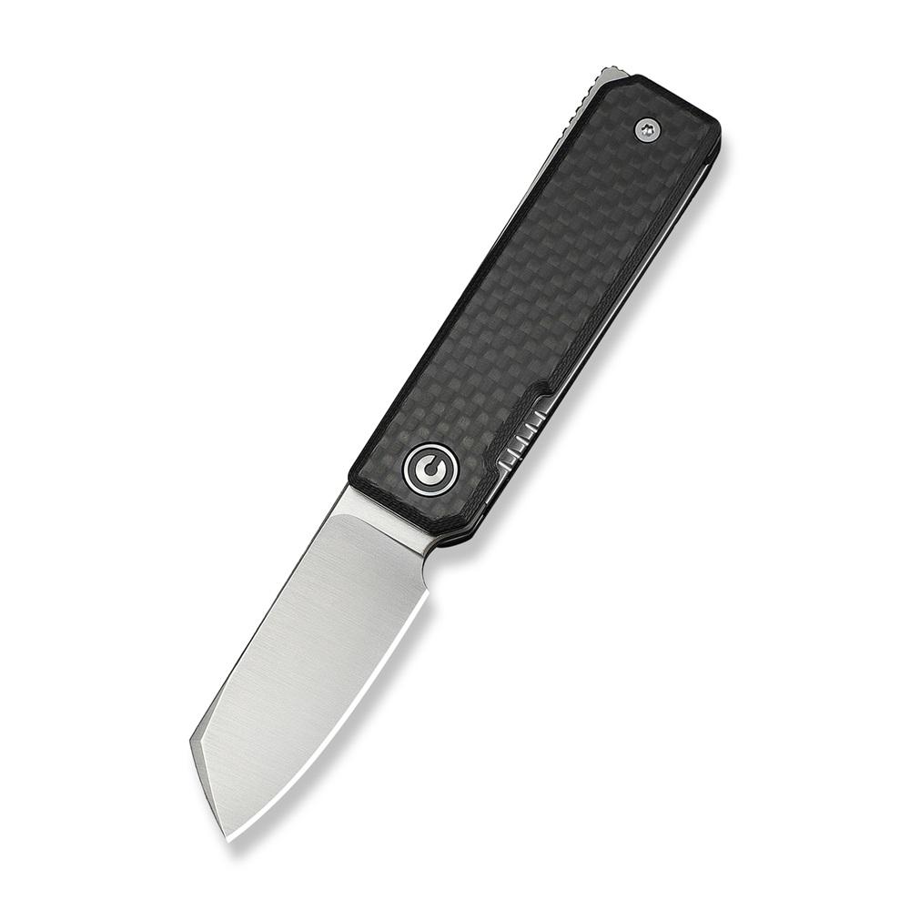 Джобен нож CIVIVI Kukei Twill Carbon Fiber Overlay On Black G10 | JAR Computers Джобен нож CIVIVI Kukei Twill Carbon Fiber Overlay On Black G10