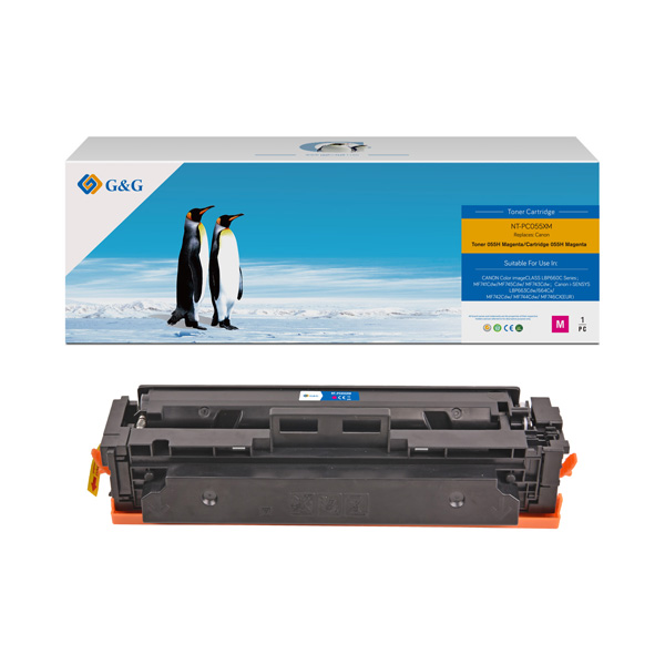 КАСЕТА ЗА CANON i-SENSYS LBP66x series/MF74x series - 3018C002AA - Cartridges 055H - Magenta - with chip - P№ NT-PC055XFM - G&G - `5900k`
