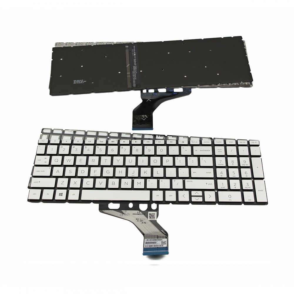Клавиатура за лаптоп HP Pavilion 15-DA 250 255 G7 Gen7 7th Gen Silver Without Frame With Backlit / Сребриста С Подсветка, Без Рамка / US - Малък Ентър | JAR Computers Клавиатура за лаптоп HP Pavilion 15-DA 250 255 G7 Gen7 7th Gen Silver Without Frame With Backlit / Сребриста С Подсветка, Без Рамка / US - Малък Ентър