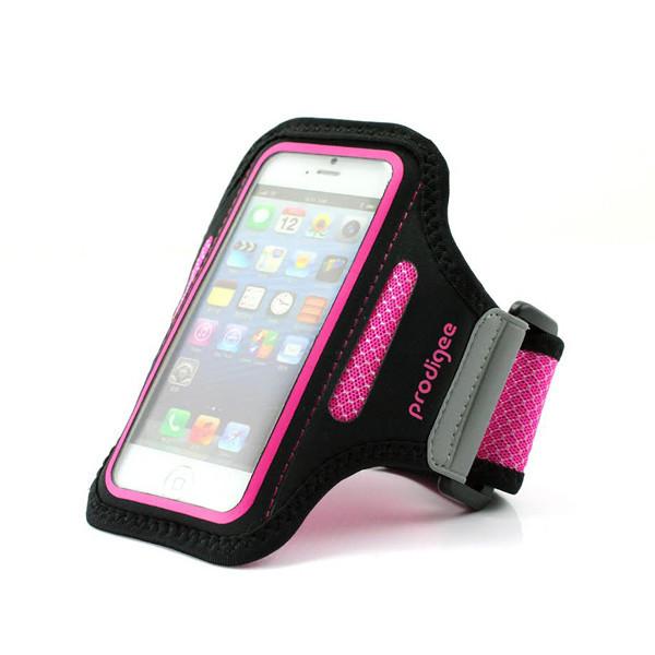 Неопренов спортен калъф за ръка за iPhone SE, iPhone 5S, iPhone 5, iPhone 5C, iPod Touch 5G - Prodigee Sportigee Arm Band (черен-розов) | JAR Computers Неопренов спортен калъф за ръка за iPhone SE, iPhone 5S, iPhone 5, iPhone 5C, iPod Touch 5G - Prodigee Sportigee Arm Band (черен-розов)