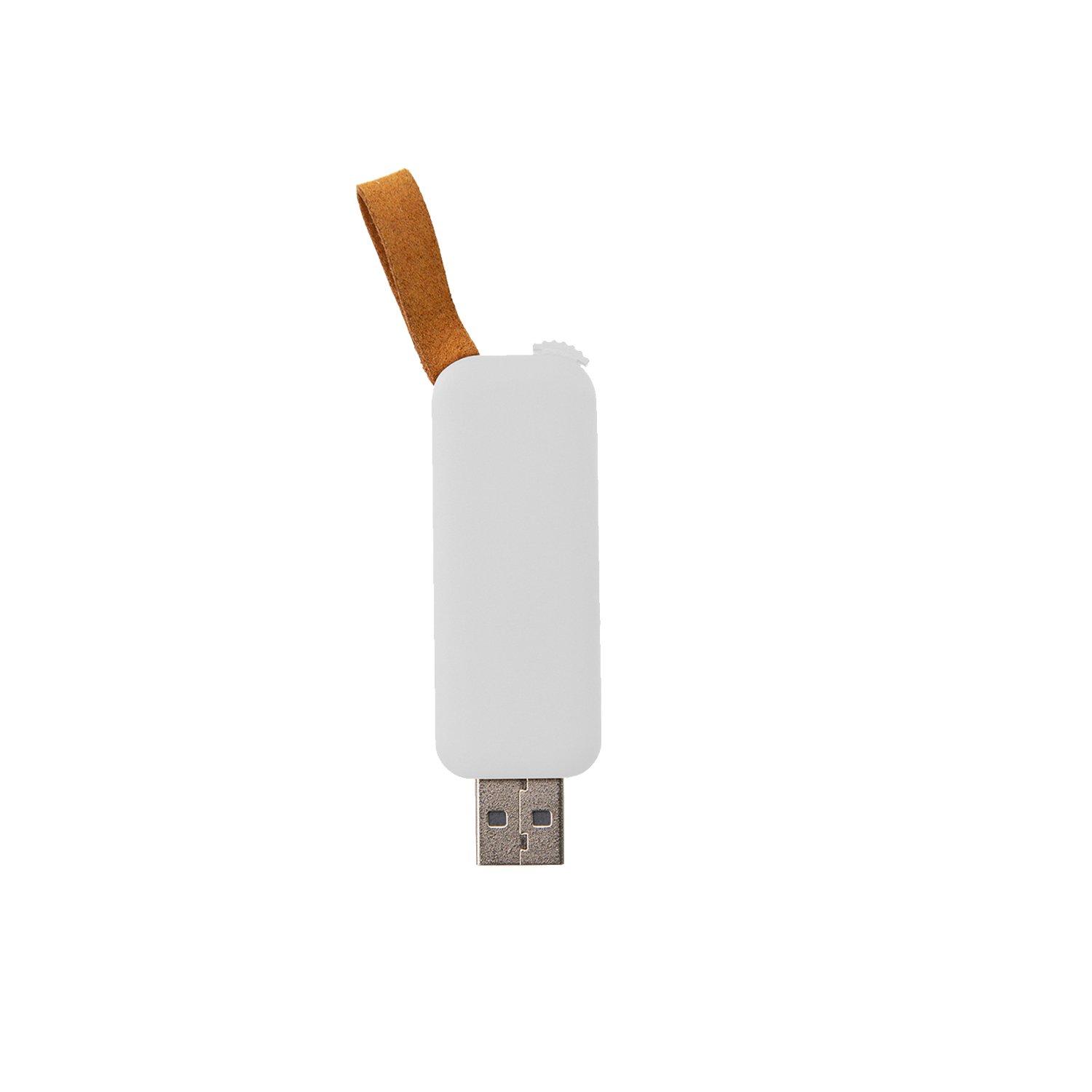 Office 1 USB флаш памет Slide, 64 GB, USB 2.0, без лого, бяла