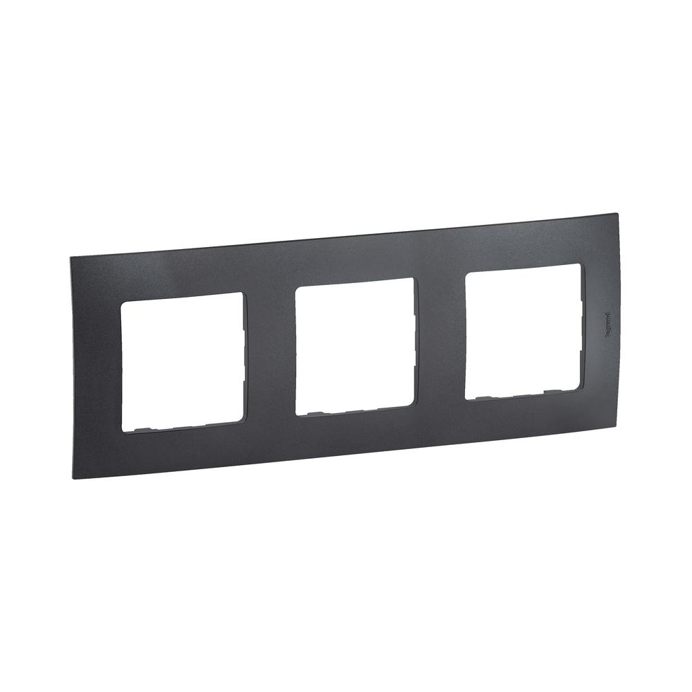 Рамка 3x Тъмно сив - Legrand Niloe New NP113GR | JAR Computers Рамка 3x Тъмно сив - Legrand Niloe New NP113GR