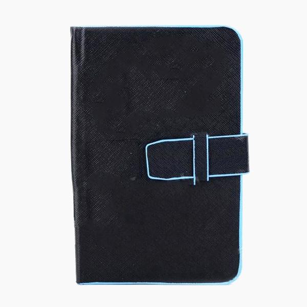 Универсален кожен калъф, тип папка за таблети до 7 инча - Universal PU Leather Case 3.0 (черен-син) | JAR Computers Универсален кожен калъф, тип папка за таблети до 7 инча - Universal PU Leather Case 3.0 (черен-син)