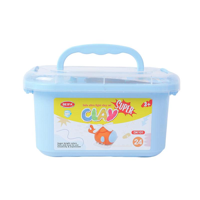 Beifa Пластилин, в кутия с дръжка, 240 g, 24 цвята | JAR Computers Beifa Пластилин, в кутия с дръжка, 240 g, 24 цвята
