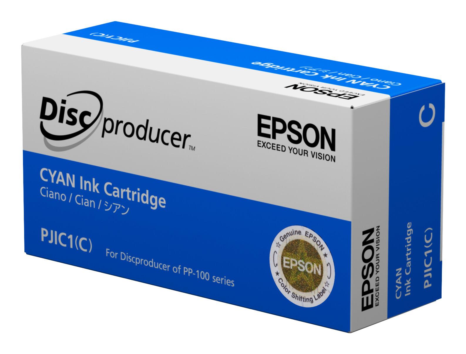 Epson Discproducer Ink PJIC7(C), Cyan (MOQ=10) | JAR Computers Epson Discproducer Ink PJIC7(C), Cyan (MOQ=10)