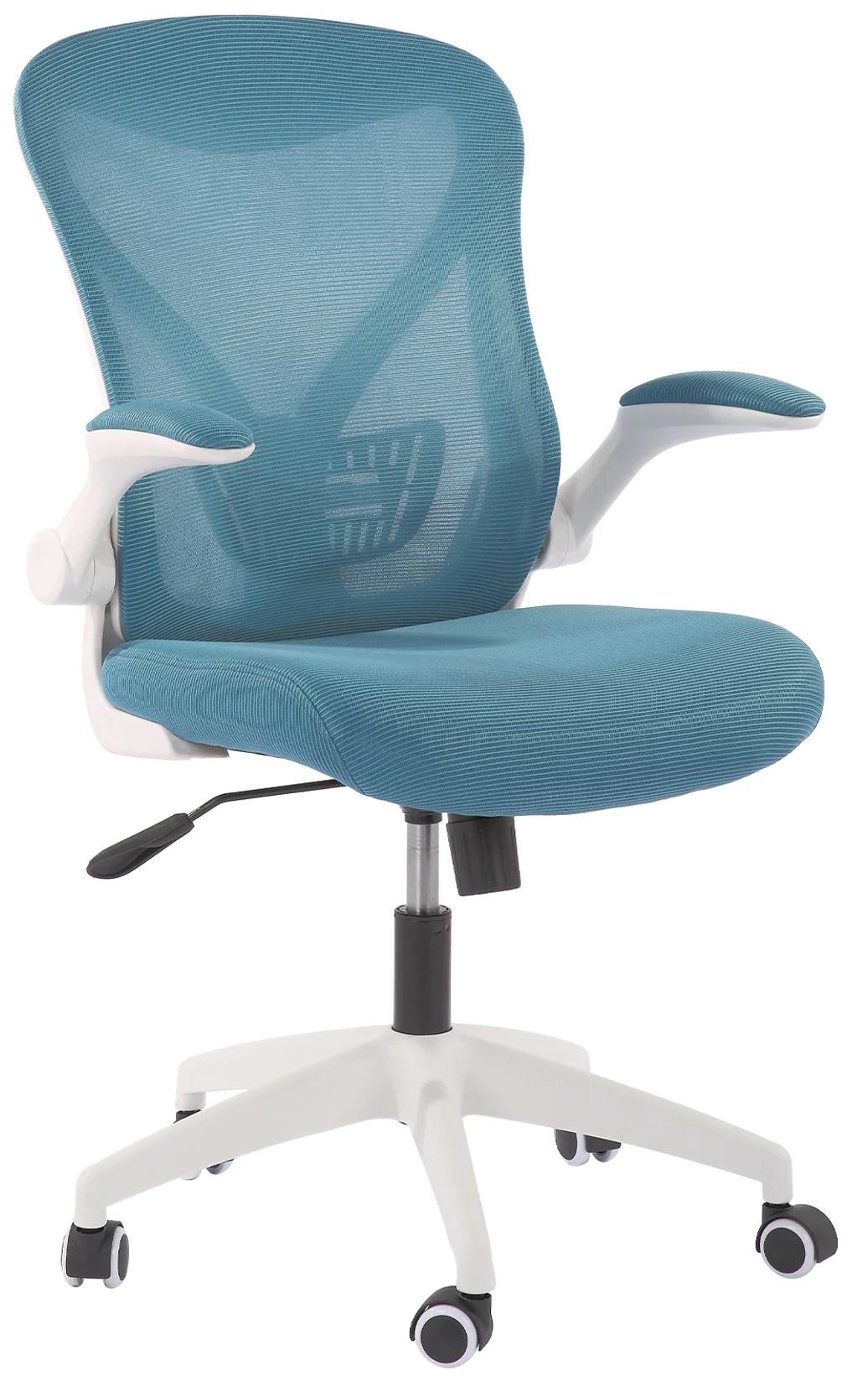 Ергономичен стол RFG - JOLLY WHITE W, синьо-зелен | JAR Computers Ергономичен стол RFG - JOLLY WHITE W, синьо-зелен