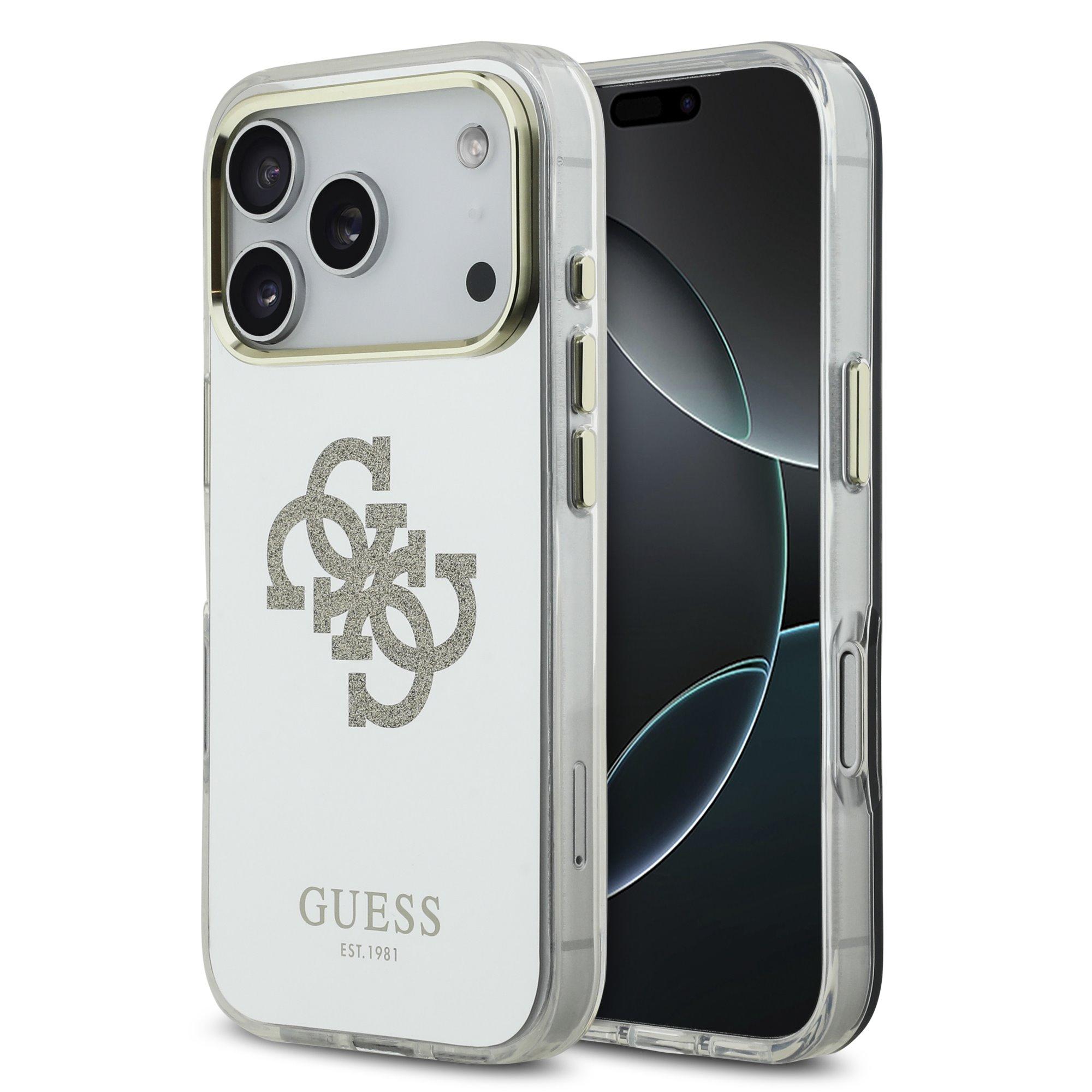 GUESS Калъф Apple iPhone 17 Pro Max, PC/TPU Mirror 4G Glitter Logo MagSafe ,златист - GUHMP17XHMR4GDG | JAR Computers GUESS Калъф Apple iPhone 17 Pro Max, PC/TPU Mirror 4G Glitter Logo MagSafe ,златист - GUHMP17XHMR4GDG