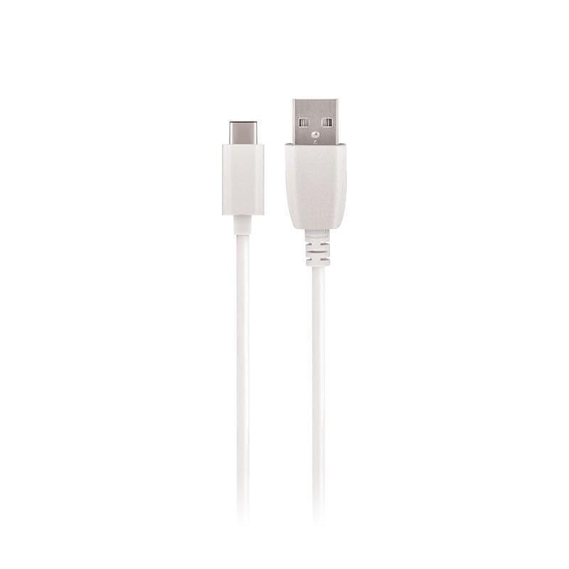 Кабел USB- USB-C 2A Maxlife, 2 м., бял | JAR Computers Кабел USB- USB-C 2A Maxlife, 2 м., бял