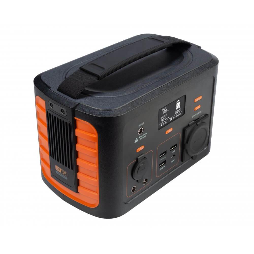 Мощна външна батерия с AC (220V за ел. мрежа), USB-C 60W, 3 x USB-A изходи и 120W гнездо за кола - A-Solar Xtorm Portable Power Station 300W XP300 (черен) | JAR Computers Мощна външна батерия с AC (220V за ел. мрежа), USB-C 60W, 3 x USB-A изходи и 120W гнездо за кола - A-Solar Xtorm Portable Power Station 300W XP300 (черен)