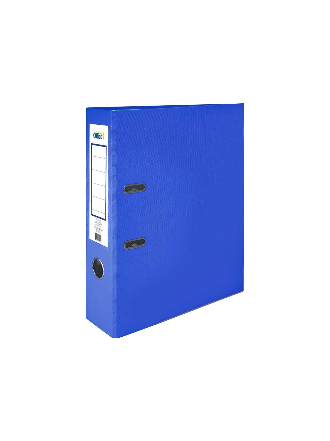 Office 1 Класьор, 8 cm, PP, с метален кант, син | JAR Computers Office 1 Класьор, 8 cm, PP, с метален кант, син