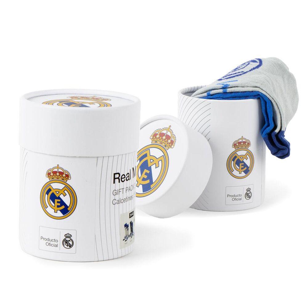 Подаръчен комплект 3 чифта чорапи в кутия Real Madrid | JAR Computers Подаръчен комплект 3 чифта чорапи в кутия Real Madrid