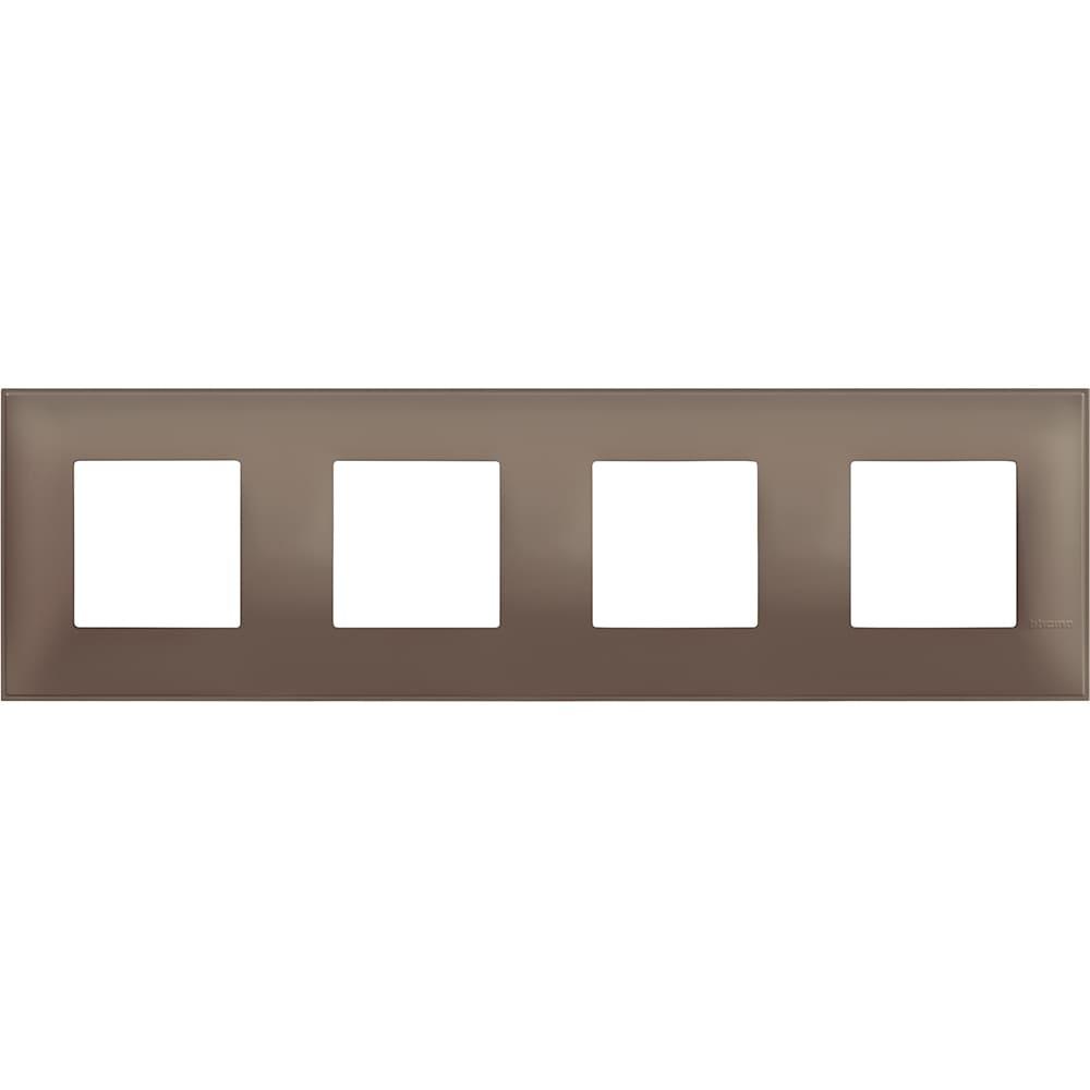 Рамка 4х 2M Кафяв мат /блистер/ - bticino Classia R4802M4TF | JAR Computers Рамка 4х 2M Кафяв мат /блистер/ - bticino Classia R4802M4TF