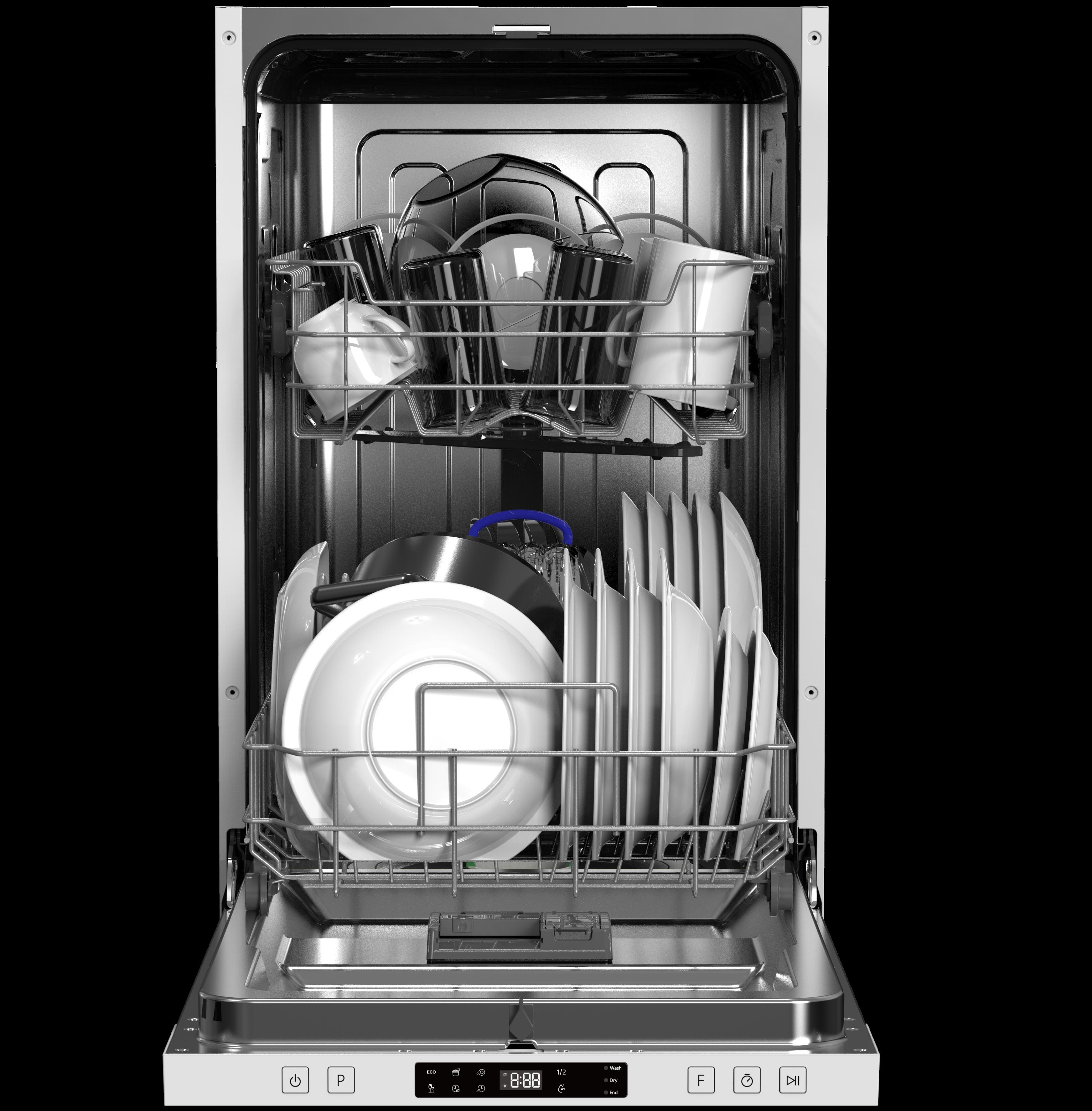 Съдомиялна машина за вграждане Crown DWC4623EBI , 9 комплекта, E