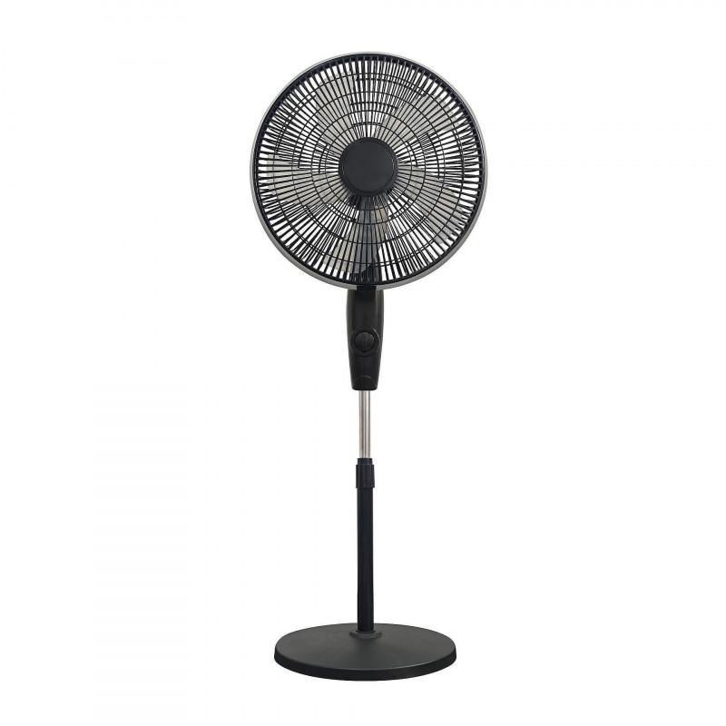 Вентилатор Elite ETSF-0335, 45W, 40 см, 3 скорости, 5 перки, Йонизатор, Черен