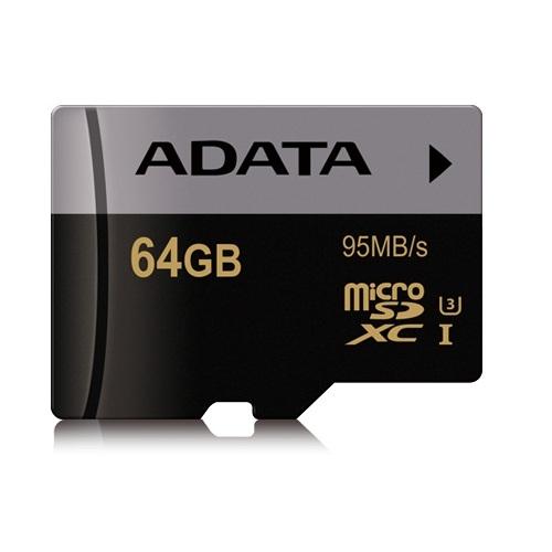 Adata Premier Pro microSDXC/SDHC 64GB UHS-I U3 (клас 10) - MicroSDXC U3 памет със SD адаптер за устройства с MicroSD (подходяща за 4K видео и GoPro) | JAR Computers Adata Premier Pro microSDXC/SDHC 64GB UHS-I U3 (клас 10) - MicroSDXC U3 памет със SD адаптер за устройства с MicroSD (подходяща за 4K видео и GoPro)