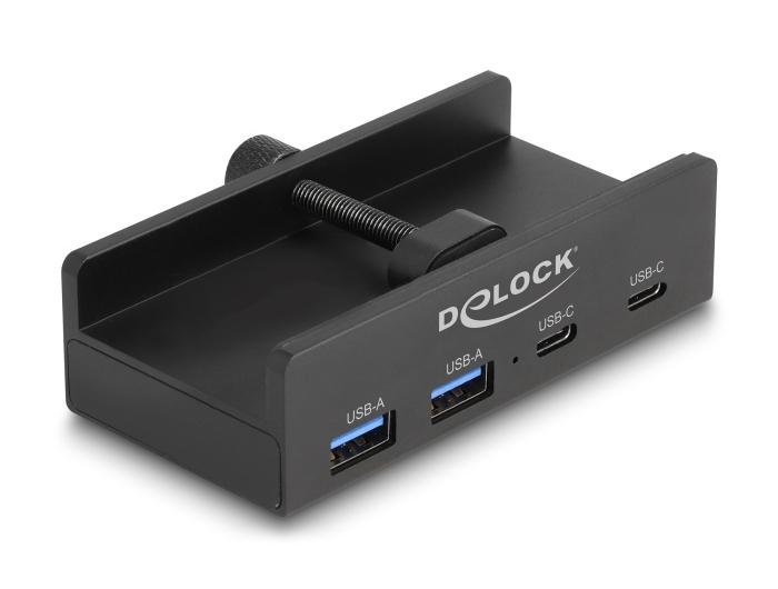 DeLOCK 64262 интерфейсен хъб USB 2.0 Type-A 5000 Мбит/с Черен | JAR Computers DeLOCK 64262 интерфейсен хъб USB 2.0 Type-A 5000 Мбит/с Черен