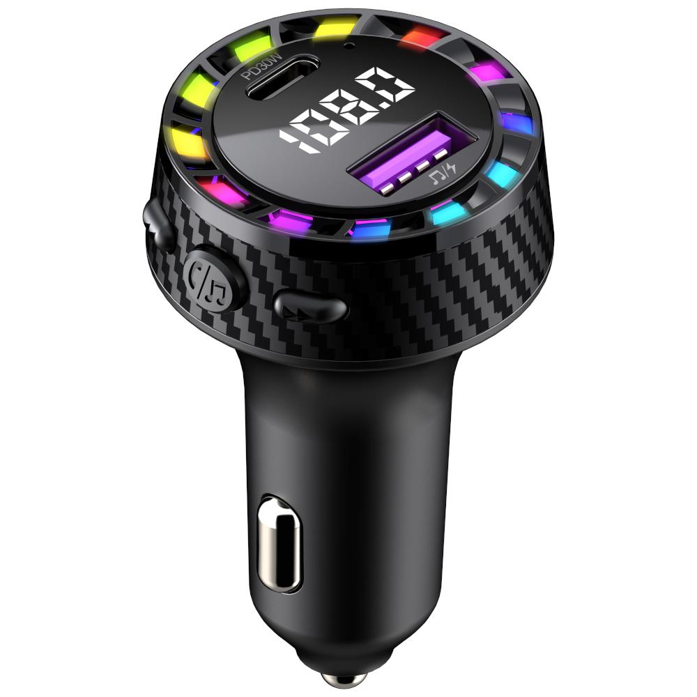 FM Трансмитер Bluetooth C55 + PD 30W | JAR Computers FM Трансмитер Bluetooth C55 + PD 30W