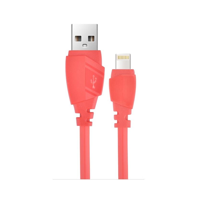 Гумиран lightning кабел (120 см.) за iPhone, iPad и iPod с Lightning вход - Devia Aex Lightning Data Cable 1.2m. (червен) | JAR Computers Гумиран lightning кабел (120 см.) за iPhone, iPad и iPod с Lightning вход - Devia Aex Lightning Data Cable 1.2m. (червен)