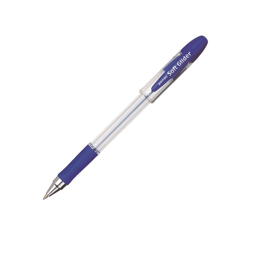 Химикалка Penac SOFT GLIDER, с грип, 0.7 мм, синя | JAR Computers Химикалка Penac SOFT GLIDER, с грип, 0.7 мм, синя