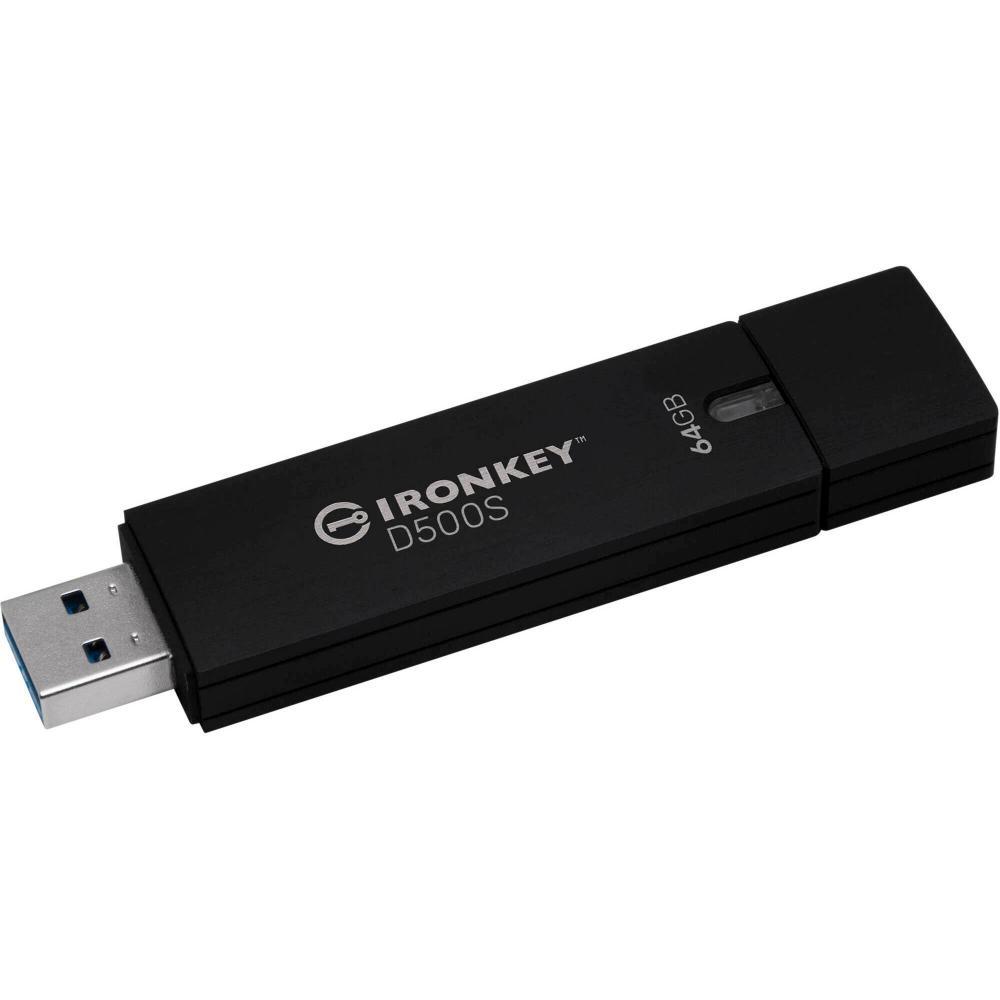 Kingston  64GB D500S AES-256  FIPS 140-3 Lvl 3 (IKD500S/64GB) (KINIKD500S-64GB)