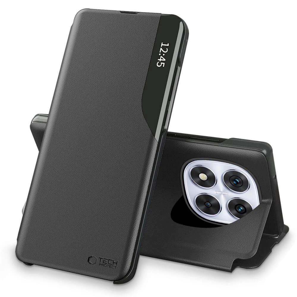 Кожен калъф, тип портфейл за Xiaomi Redmi Note 14 Pro 5G, Poco X7 5G - Tech-Protect Smart View Leather Flip Case (черен) | JAR Computers Кожен калъф, тип портфейл за Xiaomi Redmi Note 14 Pro 5G, Poco X7 5G - Tech-Protect Smart View Leather Flip Case (черен)