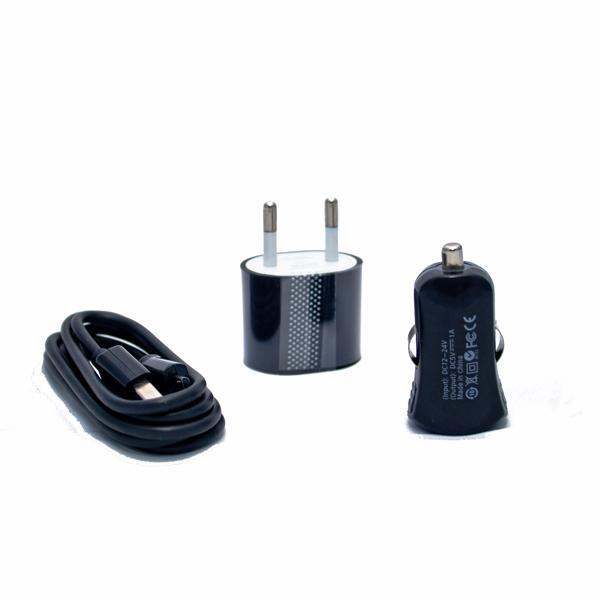 Комплект захранване за ел. мрежа, зарядно за кола и microUSB кабел - Drobak Charging Kit | JAR Computers Комплект захранване за ел. мрежа, зарядно за кола и microUSB кабел - Drobak Charging Kit