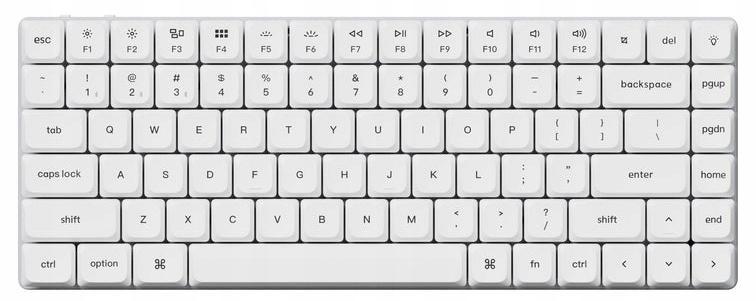Механична клавиатура Keychron - K3P-Q1, безжична, Gateron Red, RGB, бяла | JAR Computers Механична клавиатура Keychron - K3P-Q1, безжична, Gateron Red, RGB, бяла