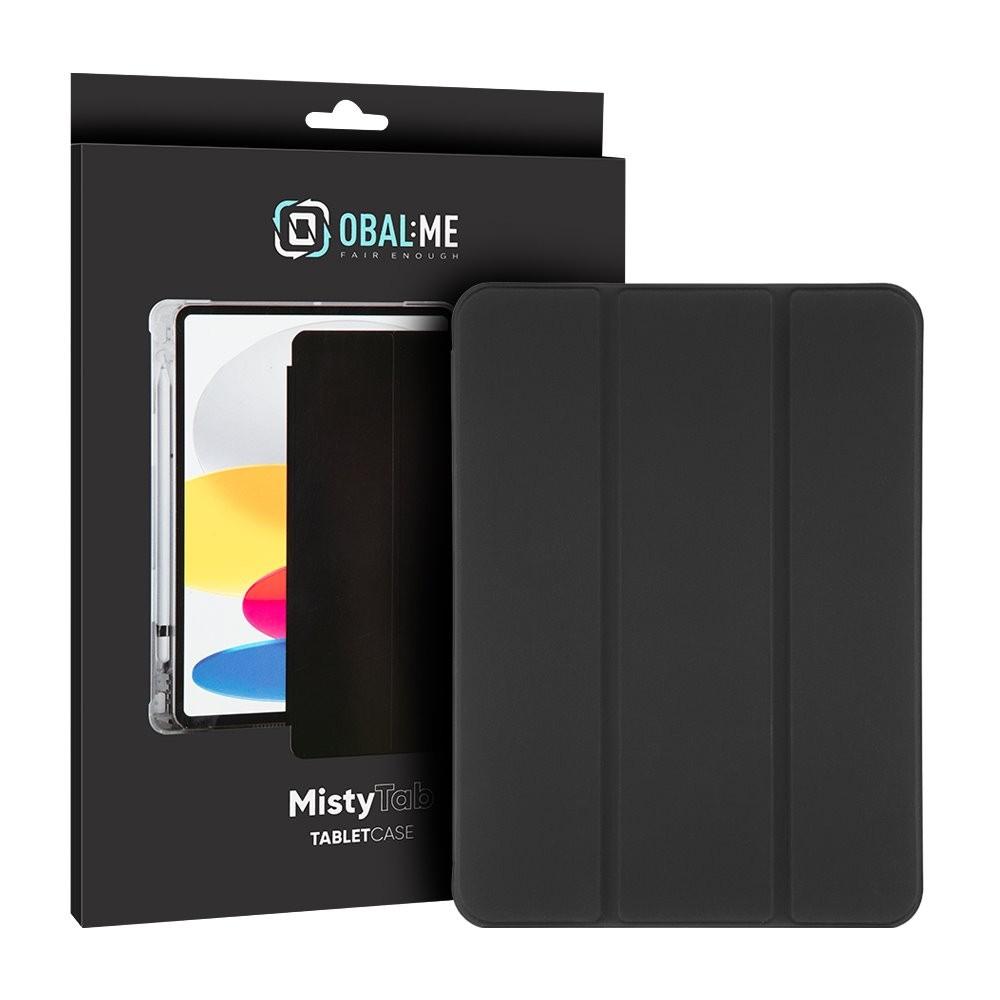 OBALME MistyTab Case - термополиуретанов (TPU) кейс и поставка за iPad 9 (2021), iPad 8 (2020), iPad 7 (2019) (черен-прозрачен) 