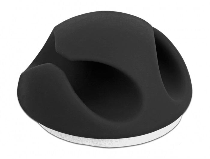 Органайзер за кабели Delock, Самозалепващ, 10 бр. в опаковка, Черен | JAR Computers Органайзер за кабели Delock, Самозалепващ, 10 бр. в опаковка, Черен