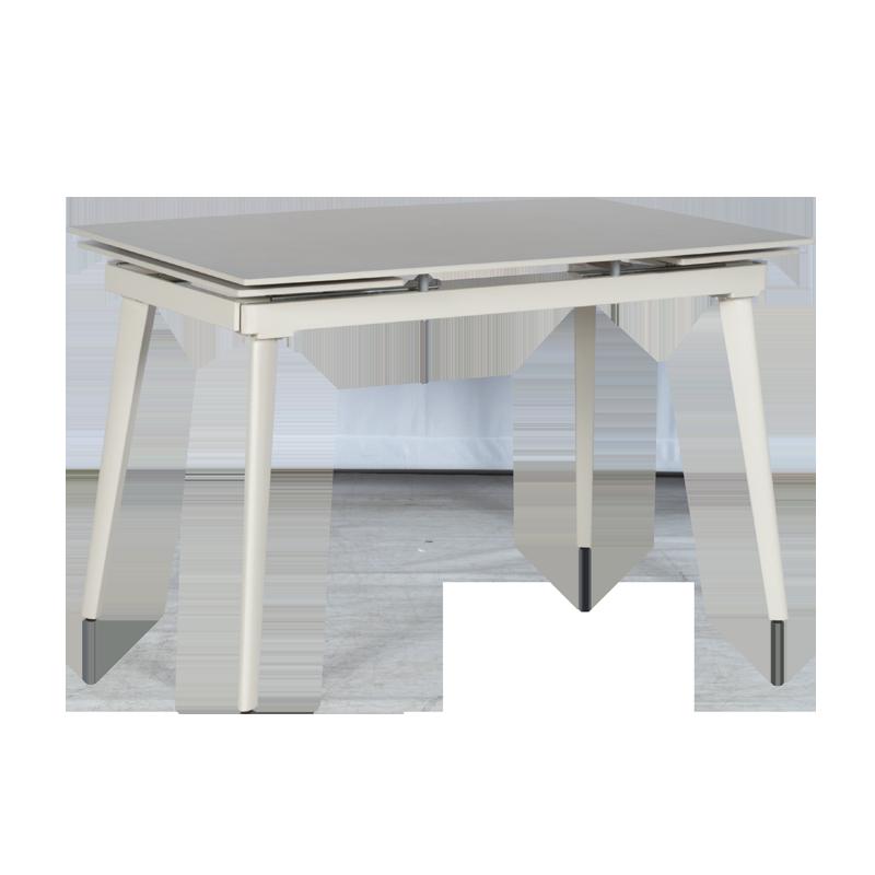 Разтегателна трапена маса SANARE - бяла